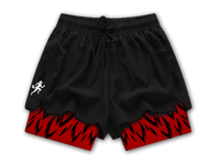 Athletic Shorts (Black/Red)