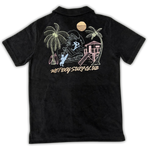 Wet Dog Surf Club Terry Polo (Black)